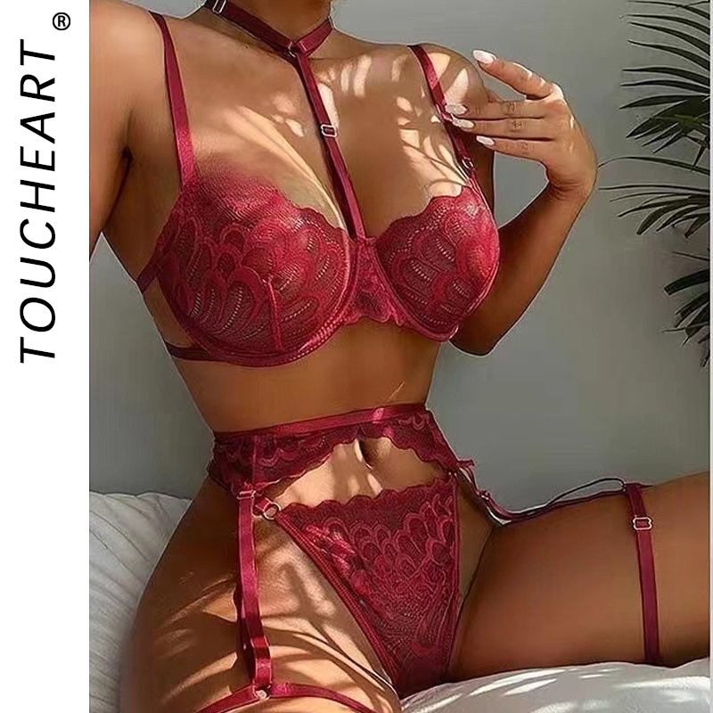 Garter Belt Set - Toucheart Sexy Interesting Underwear For Women