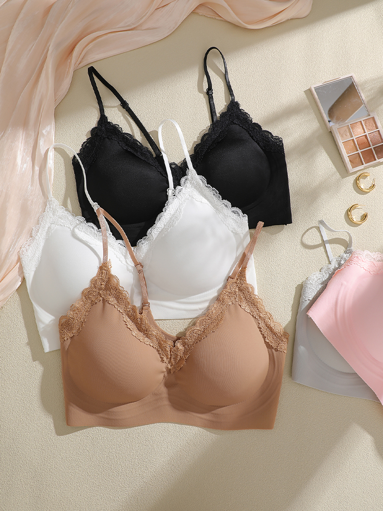 French Style Lace Bralette Fem - Bralette Wireless Soft 评论和价格