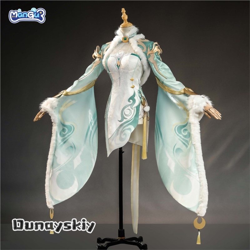 Genshin Impact Zi Bai An Everl - Robe Silk Women 评论和价格
