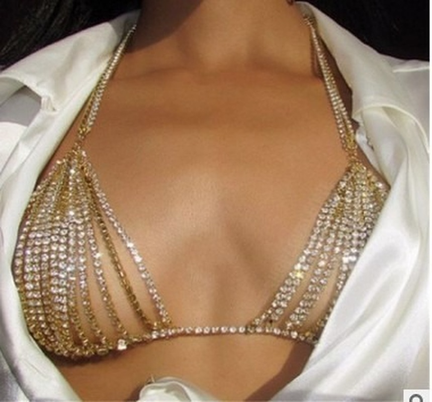 Luxury Heart Crytal Bikini Bod - Thong Bikini Women 评论和价格