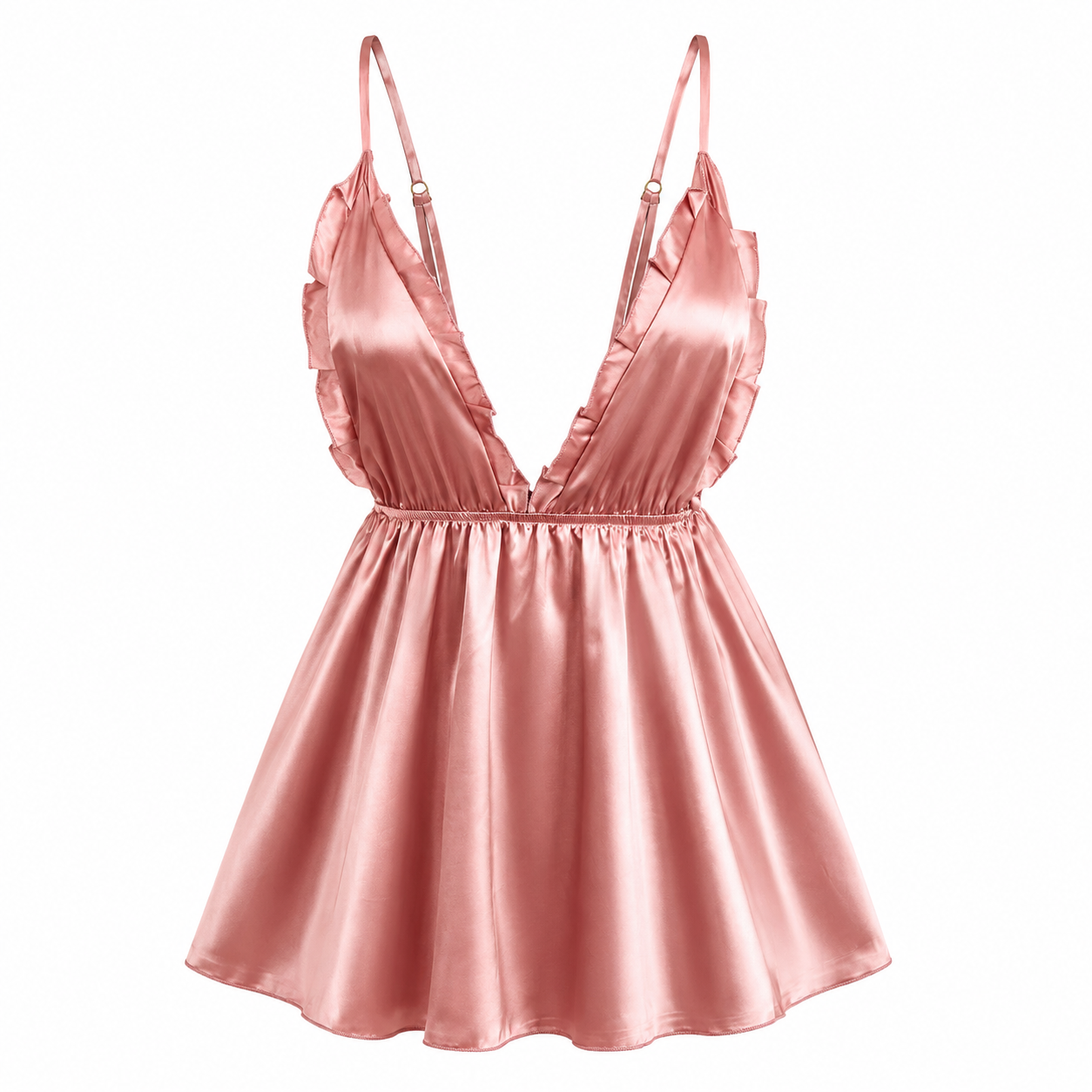Satin Babydoll Nightgown for W - Babydoll Chemise Night 评论和价格