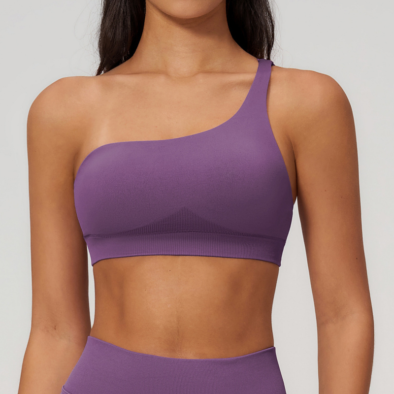Spring Single-Shoulder Sporty  - Sports Bra High Impact 评论和价格