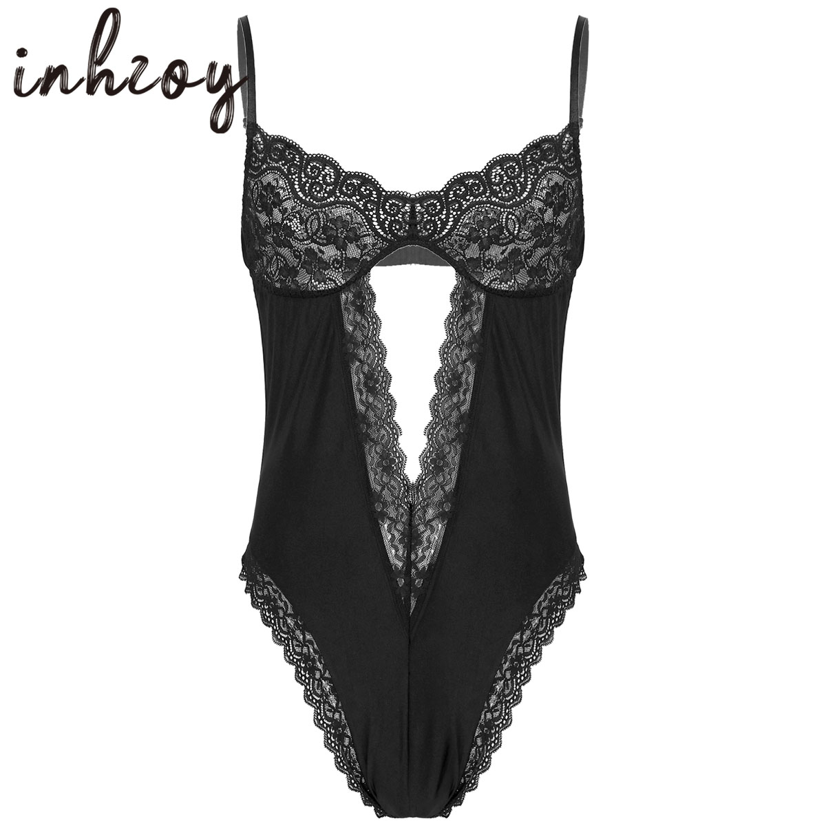 Men Sexy Bodysuit Lingerie Gay - Lace Teddy Lingerie 评论和价格