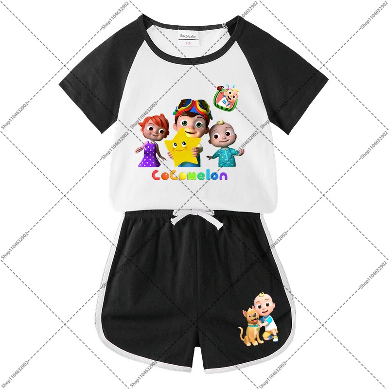 2PCS Cocomelons Kids T-shirts  - Boyshort Underwear 评论和价格