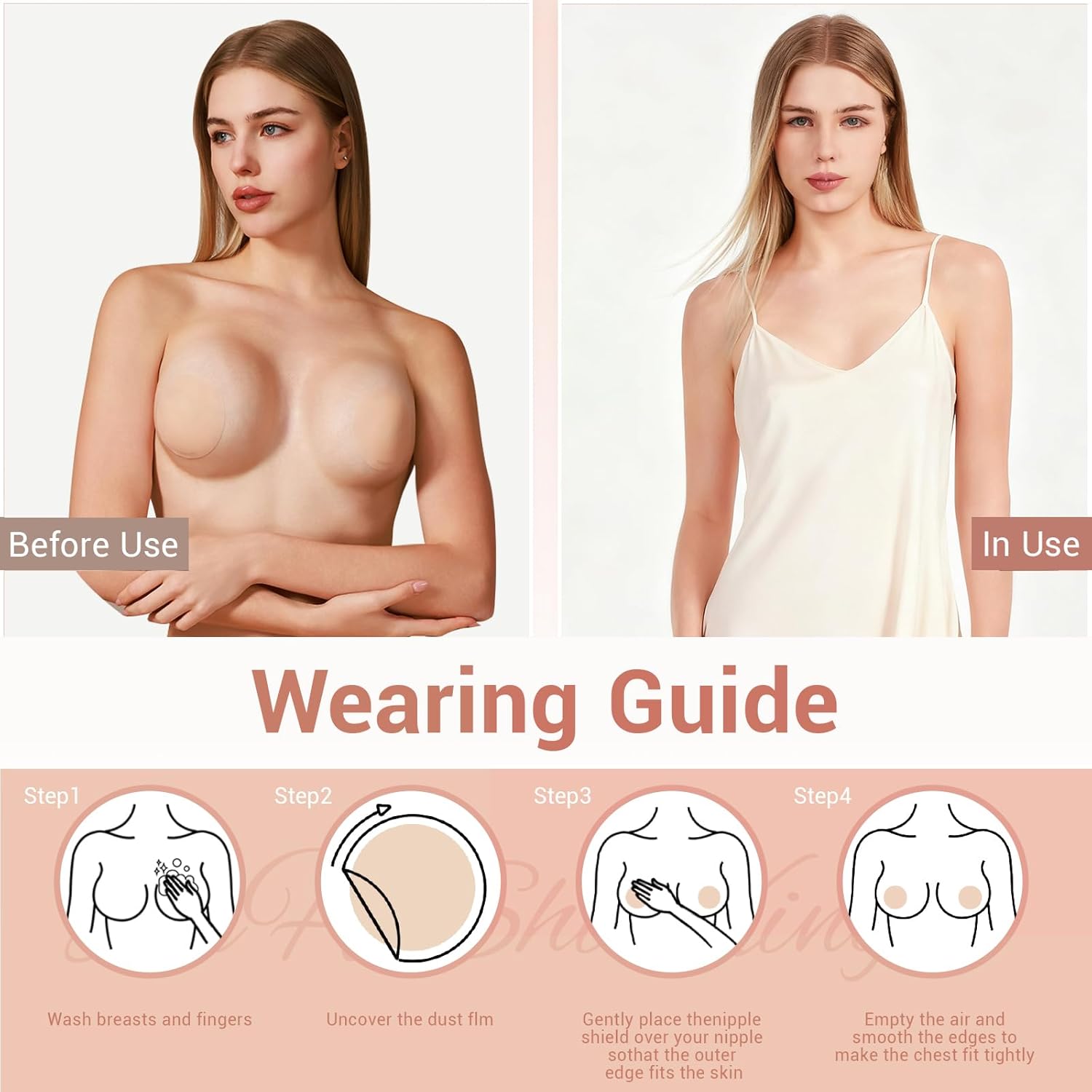 Nipple Covers 1 Pair Reusable  - Nipple Cover Pasties 评论和价格