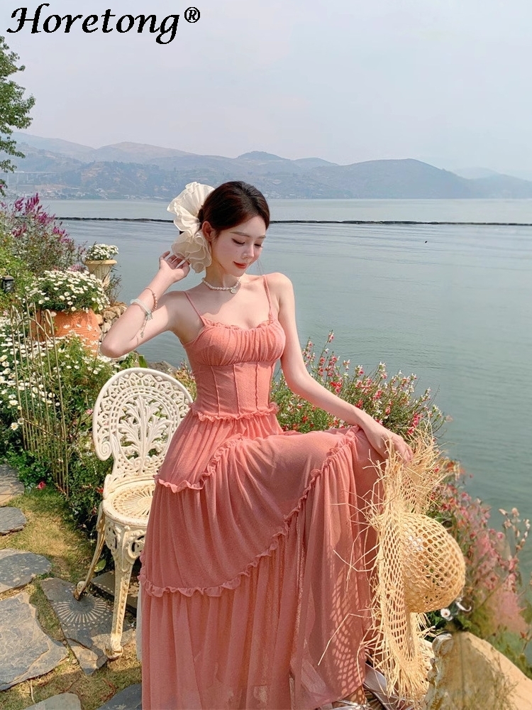 Women's Summer Solid Cami Maxi - Corset Waist Cinch 评论和价格