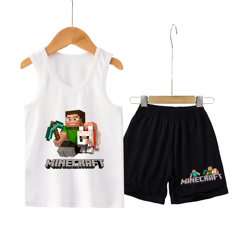 Minecrafted Children Vest+shor - Boyshort Underwear 评论和价格