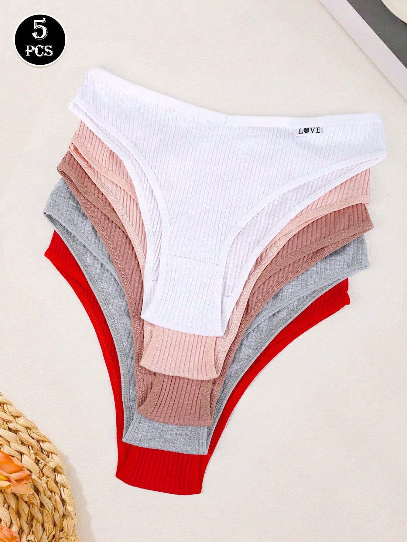 5-Pack Ribbed Seamless Briefs  - Seamless Underwear Women 评论和价格