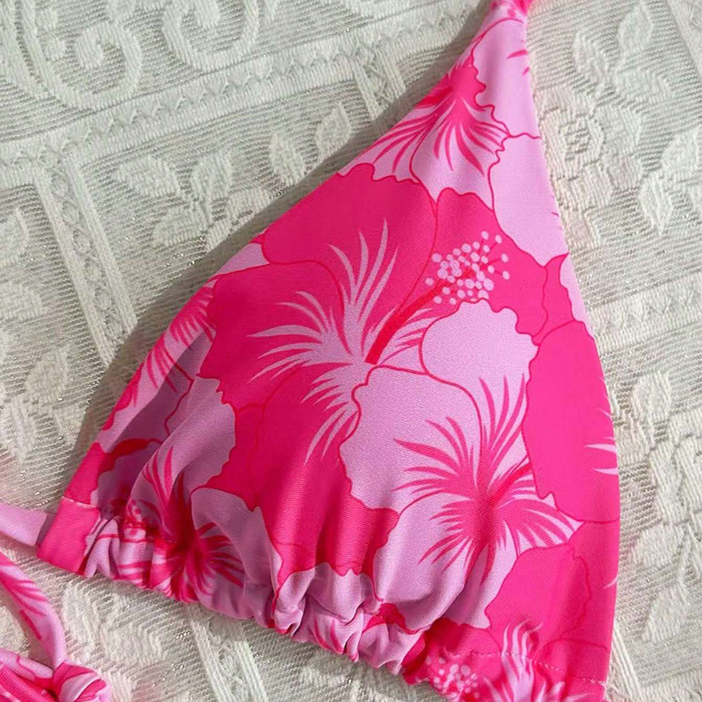 Women's Printed Vest Bikini+Th - Thong Bikini Women 评论和价格