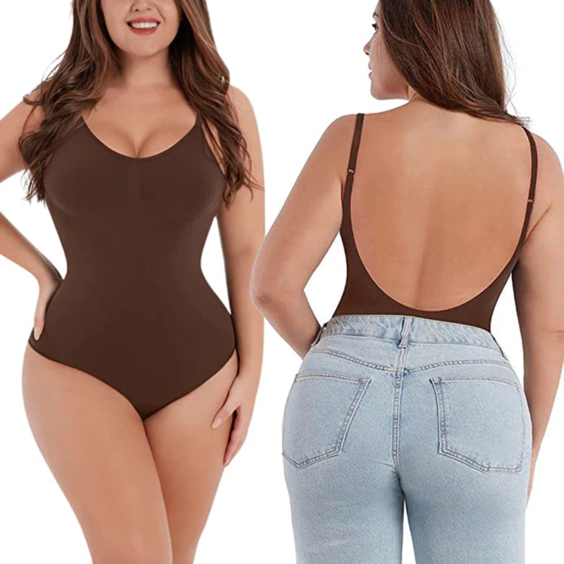 Seamless Backless Sculpting Bo - Shapewear Bodysuit Firm 评论和价格