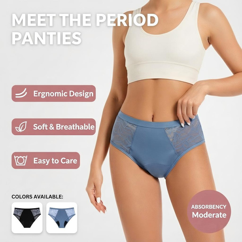 Absorbent Period Underwear Wom - Period Panty Absorbent 评论和价格