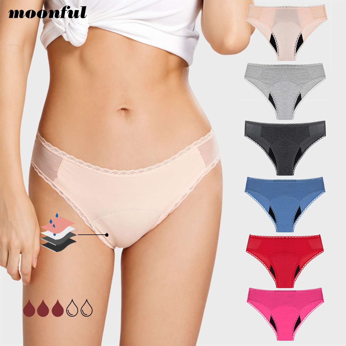 4 Layer Absorbent Menstrual Pa - Period Panty Absorbent 评论和价格