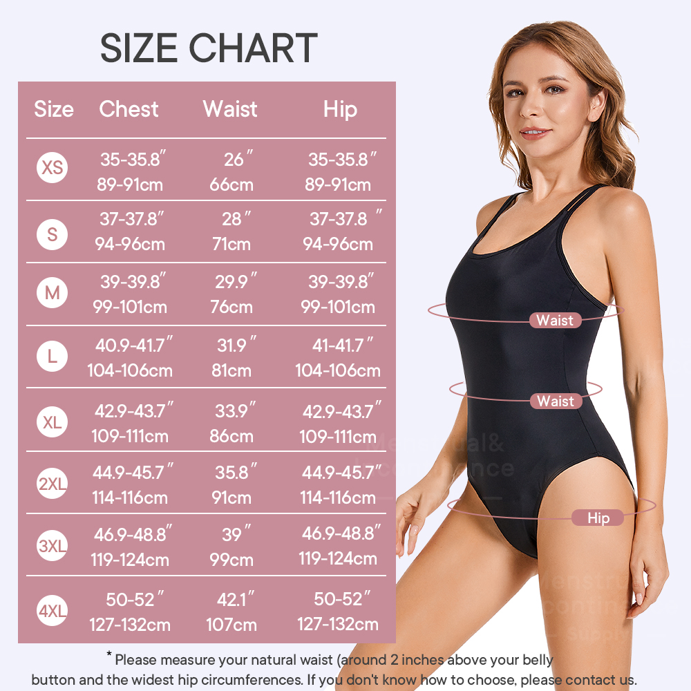 Women's Period Swimwear One Pi - Period Panty Absorbent 评论和价格