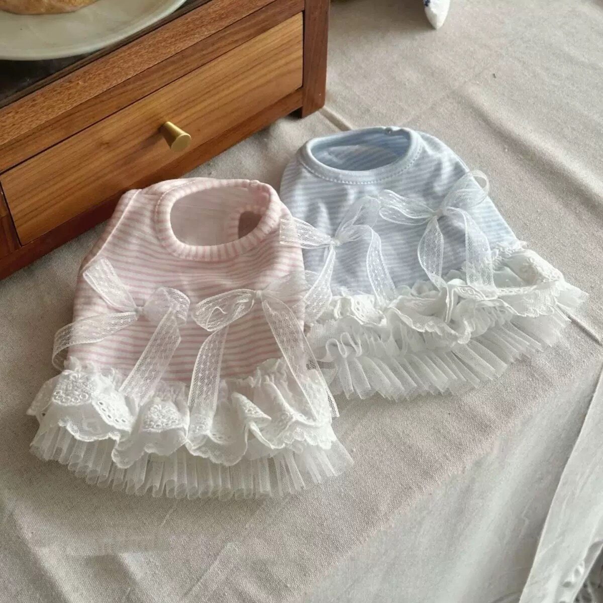 Sweet Bow Dog Clothes Lace Sma - Lace Teddy Lingerie 评论和价格