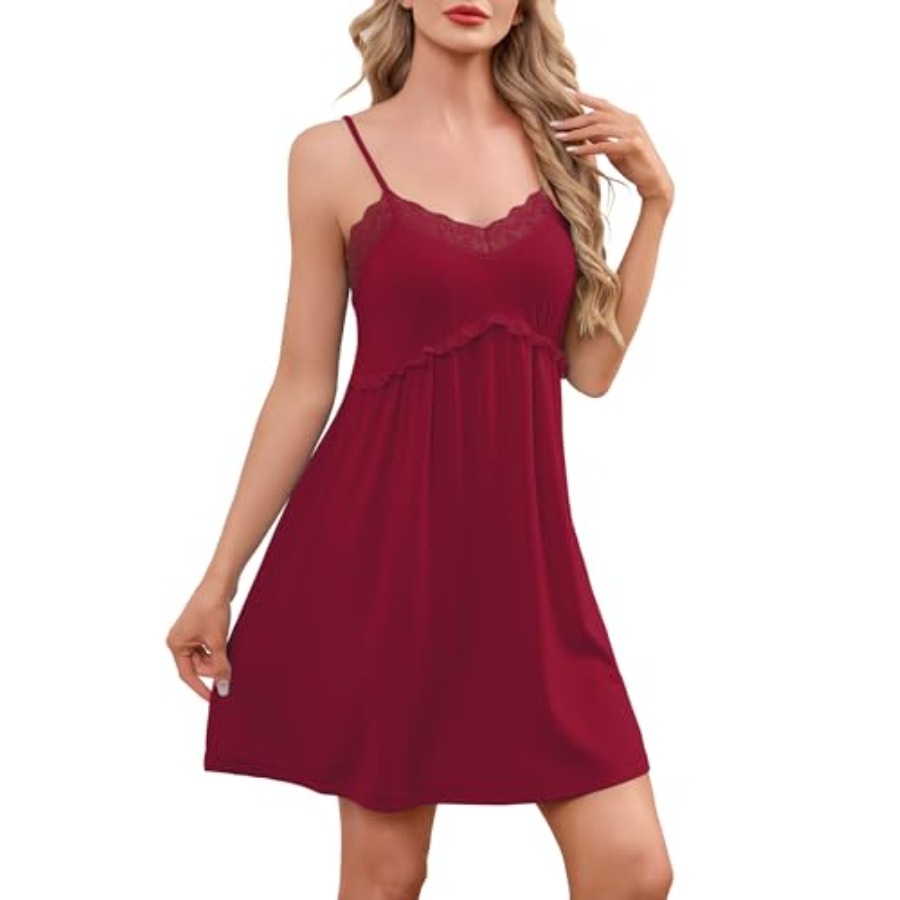 Sexy Nightgowns for Women Lace - Babydoll Chemise Night 评论和价格