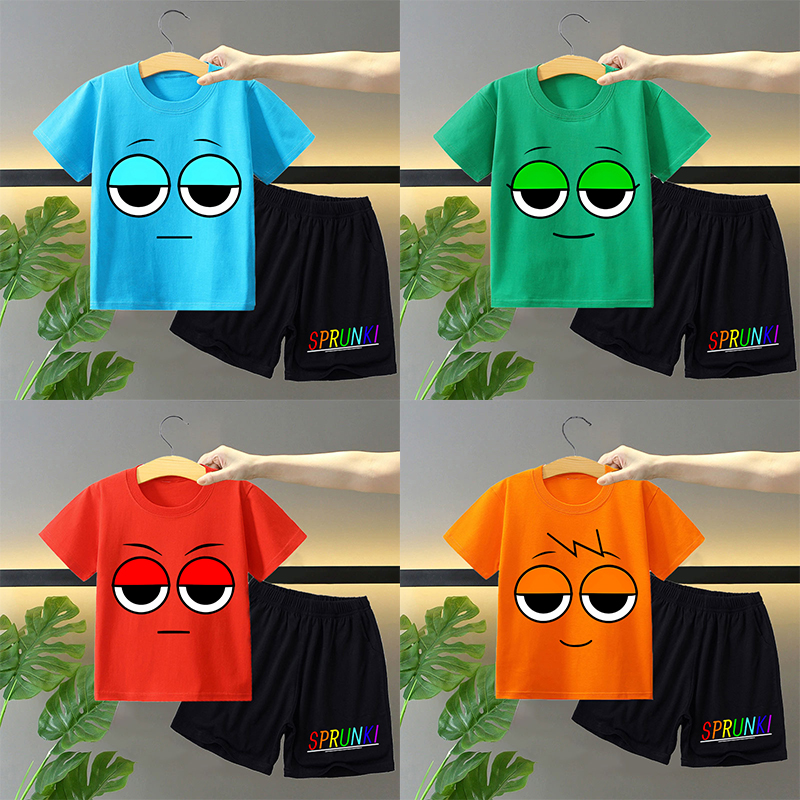 Sprunki 2pcs T-shirt and Short - Boyshort Underwear 评论和价格