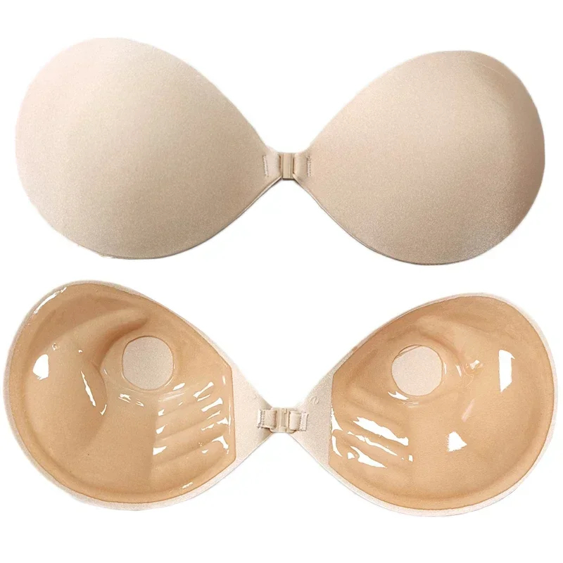 1/2PCS Palm Push Up Invisible  - Silicone Bra Adhesive 评论和价格