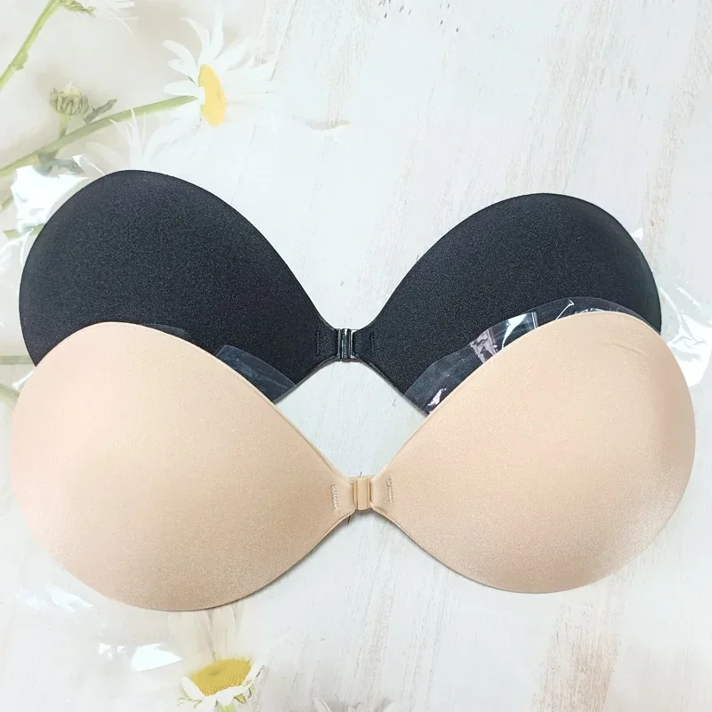 1/2PCS Palm Push Up Invisible  - Silicone Bra Adhesive 评论和价格
