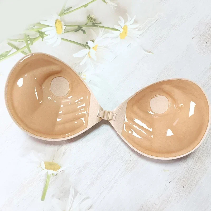 1/2PCS Palm Push Up Invisible  - Silicone Bra Adhesive 评论和价格