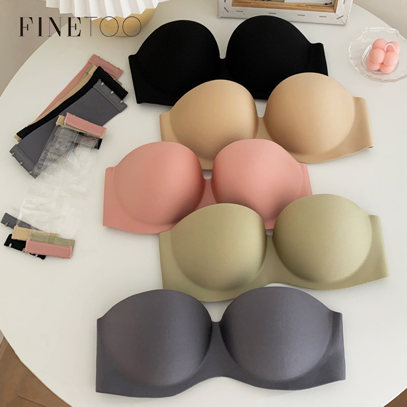 FINETOO Sexy Strapless Bras Wo - Bralette Wireless Soft 评论和价格
