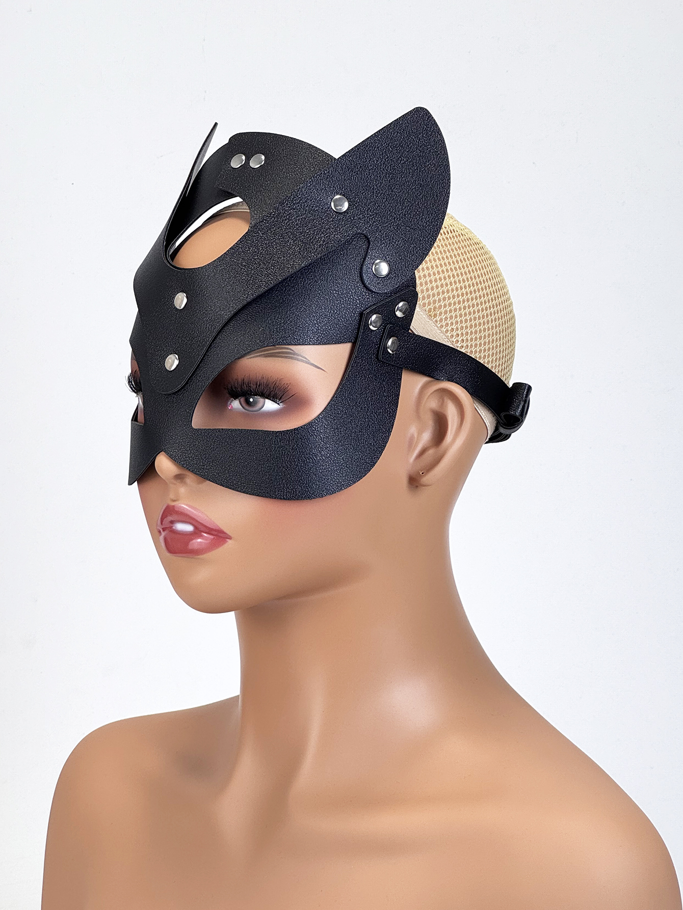 Women Sexy Mask Blindfold Cosp - Garter Belt Set 评论和价格