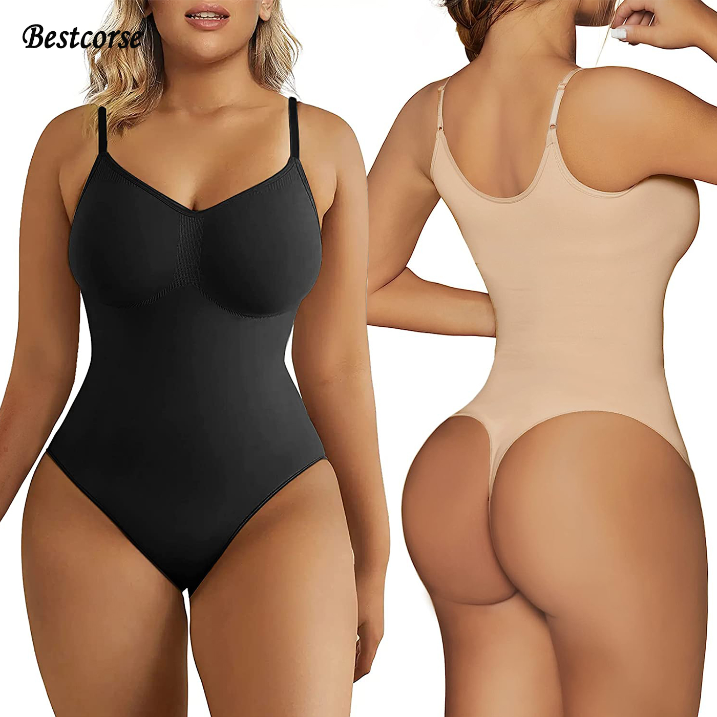 XS 3XL Seamless Body Suit Shap - Shapewear Bodysuit Firm 评论和价格