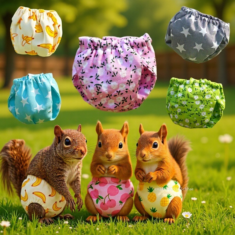 S/M Absorbent Squirrel Diapers - Period Panty Absorbent 评论和价格
