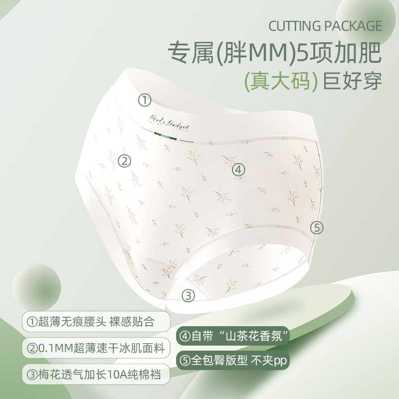 150kg Plus Size Ice Silk Seaml - Seamless Underwear Women 评论和价格